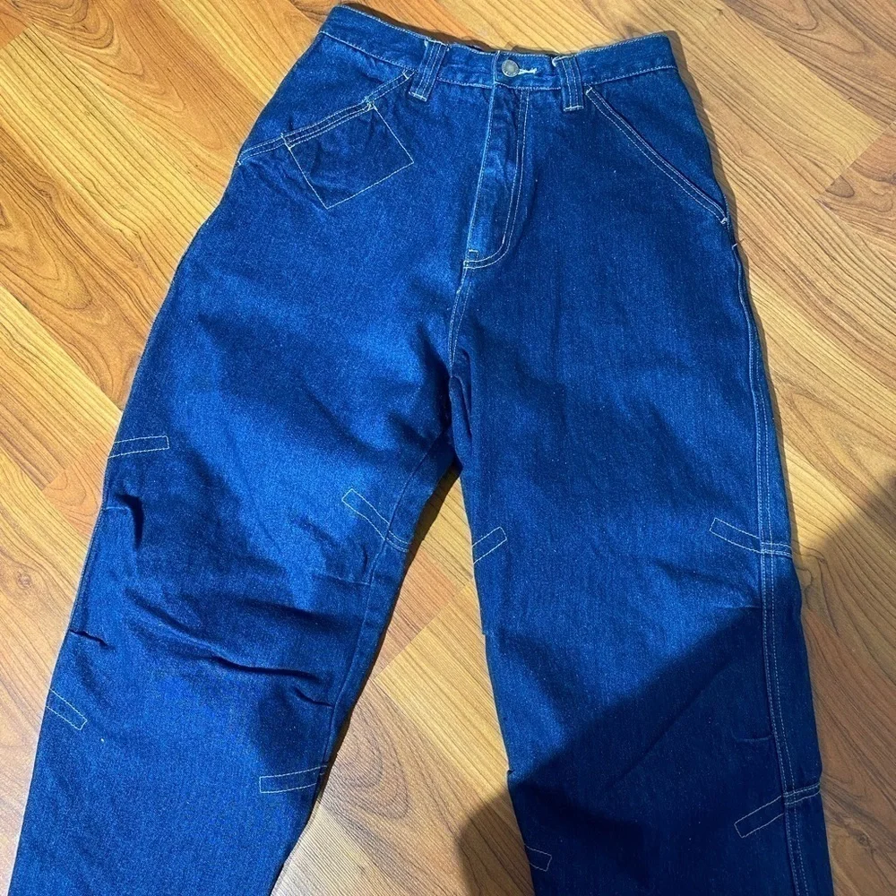 NO BOUNDARIES vintage retro y2k super high waisted jeans tapered skater size 16
